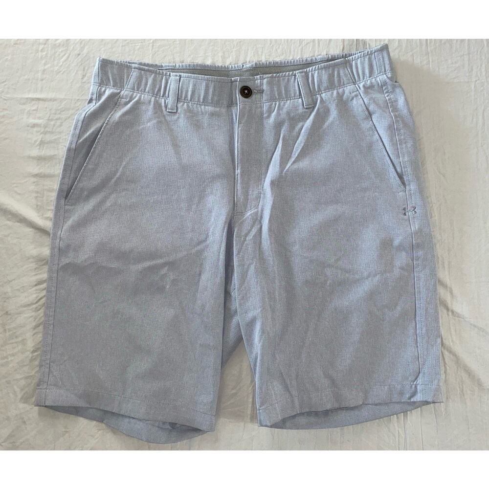 Under Armour Loose Flat Front Lightweight Vented Mesh Golf Shorts. Men's 36, EUC